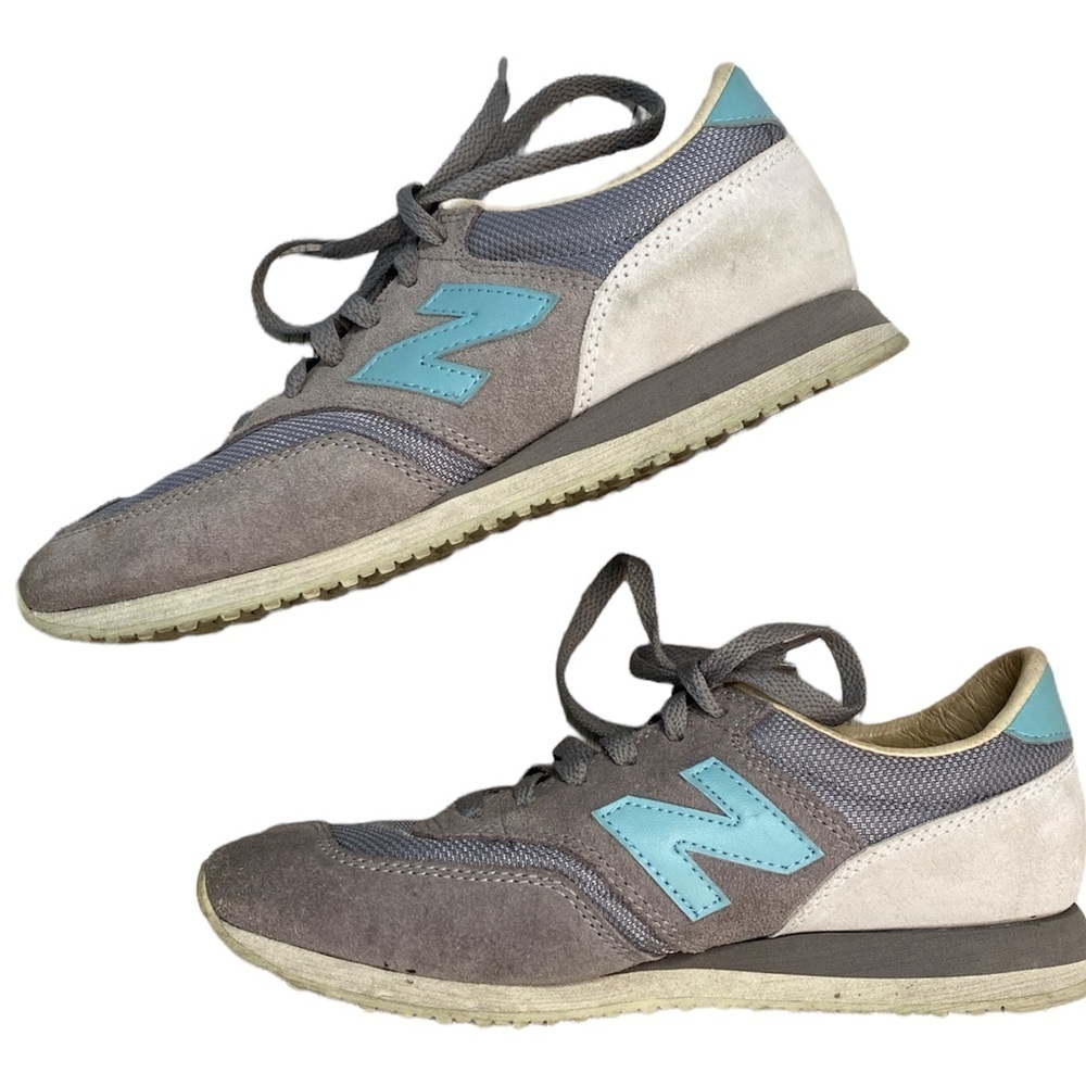 New Balance 620 Gold Blue Gray Sneakers - Picture 2 of 6